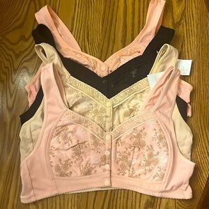 Glamorette Snap Front Closure Bras, M